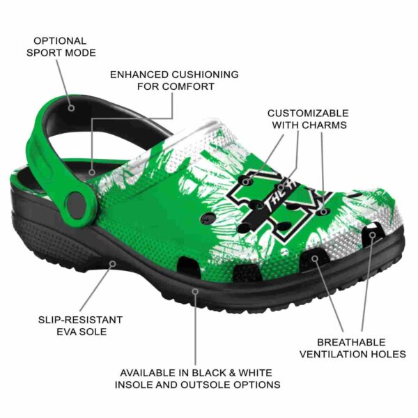 marshall thundering herd splatter graphics clog new arrival