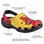 maryland terrapins geometric background clog best selling