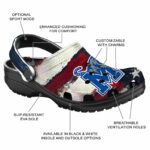 Memphis Tigers Patriotic Stripes Crocs Fashion forward