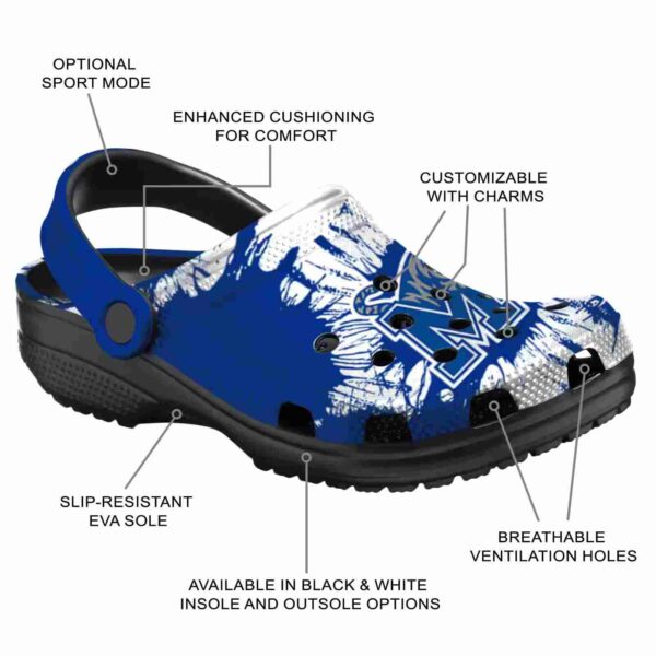 memphis tigers splatter graphics crocs new arrival