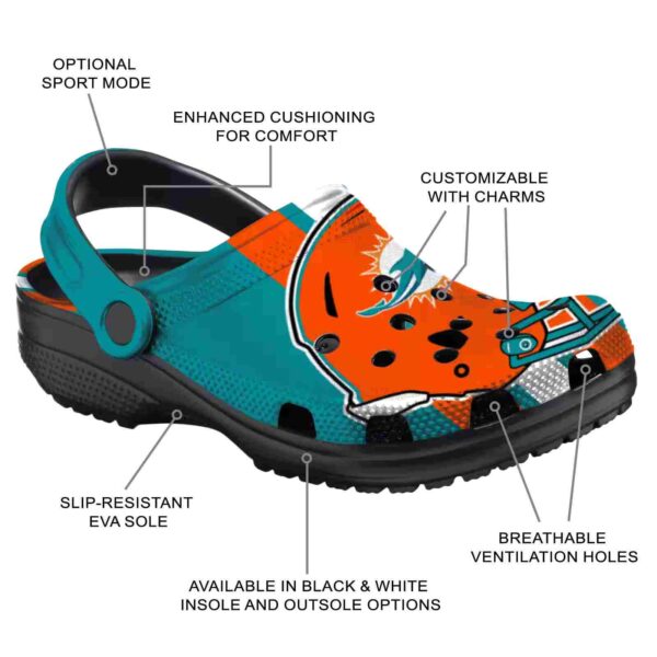 miami dolphins helmet stripes crocs new arrival