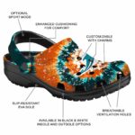 Miami Dolphins Radiant Burst Effect Crocs Best selling