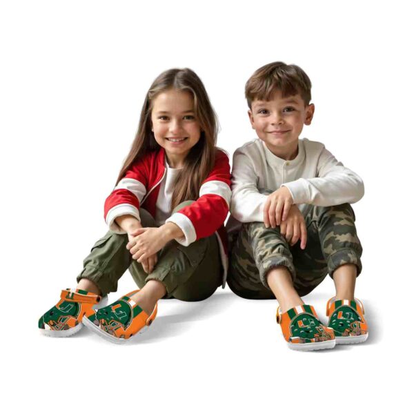 miami hurricanes helmet stripes crocs fashion forward