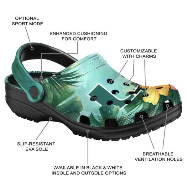 miami hurricanes tropical vibes crocs new arrival