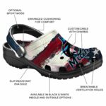 Miami Marlins Patriotic Stripes Crocs Fashion forward