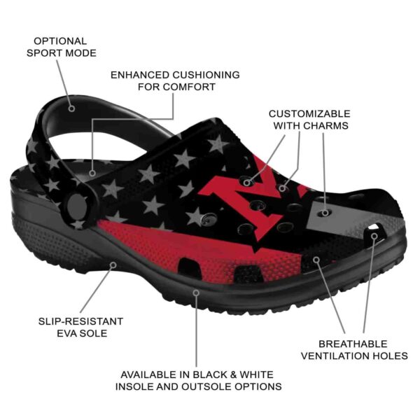 miami redhawks stellar stripes theme clog new arrival