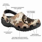 Michigan State Spartans Desert Camo Crocs Fashion forward