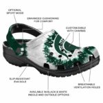 Michigan State Spartans Radiant Burst Effect Crocs Best selling