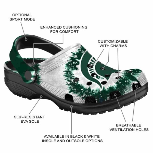 michigan state spartans radiant burst effect crocs new arrival