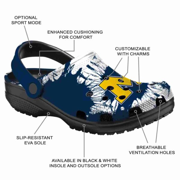michigan wolverines splatter graphics crocs new arrival