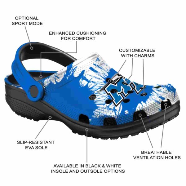 middle tennessee blue raiders splatter graphics clog new arrival