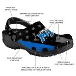 middle tennessee blue raiders stellar stripes theme clog best selling