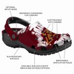 minnesota golden gophers splatter graphics clog best selling