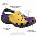 Minnesota Vikings Geometric Background Crocs Best selling