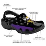 Minnesota Vikings Stellar Stripes Theme Crocs Best selling