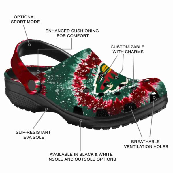 minnesota wild radiant burst effect clog new arrival