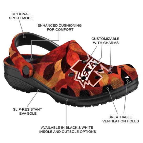 mississippi state bulldogs autumn leaves crocs new arrival