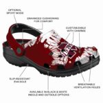 Mississippi State Bulldogs Splatter Graphics Crocs Best selling