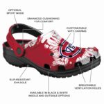 montreal canadiens splatter graphics clog best selling