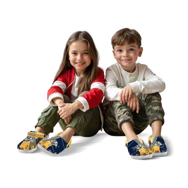 nashville predators geometric background clog fashion forward