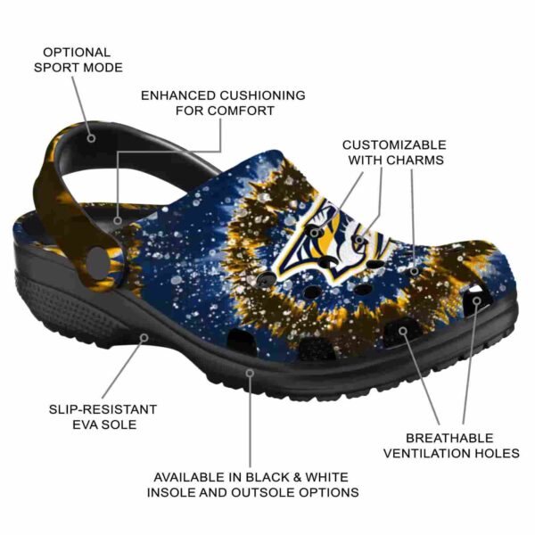 nashville predators radiant burst effect clog new arrival