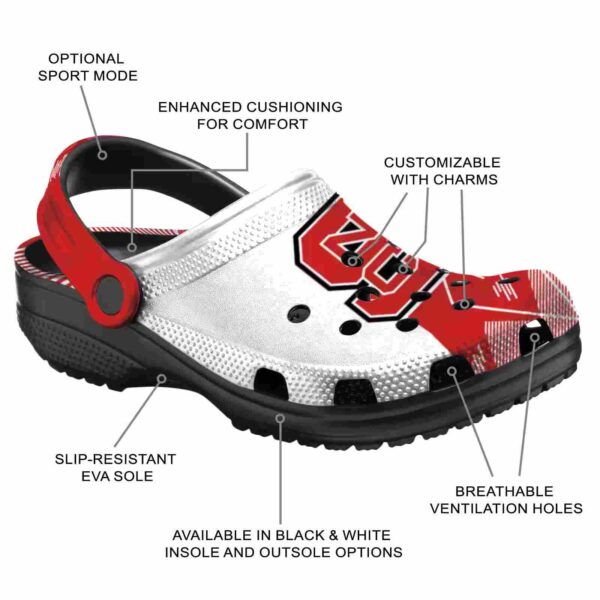 nc state wolfpack geometric background crocs new arrival