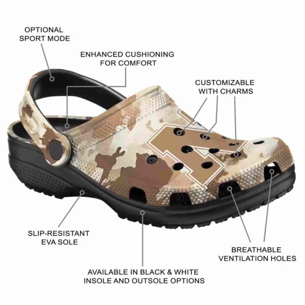nebraska cornhuskers desert camo crocs new arrival