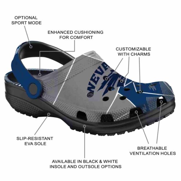 nevada wolf pack geometric background clog new arrival