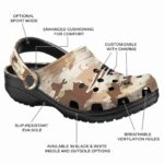 New England Patriots Desert Camo Crocs Fashion forward