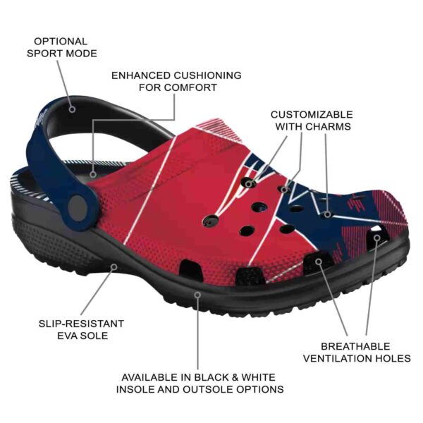 new england patriots geometric background crocs new arrival