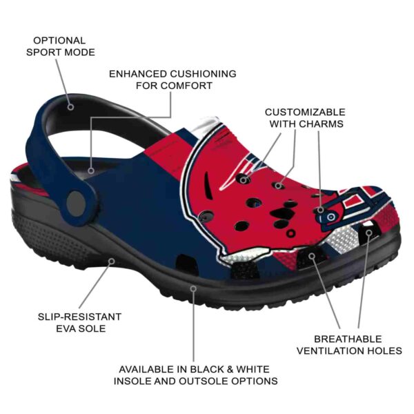 new england patriots helmet stripes crocs new arrival
