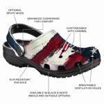 New England Patriots Patriotic Stripes Crocs Fashion forward