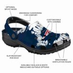 New England Patriots Splatter Graphics Crocs Best selling