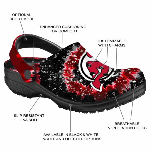 new jersey devils radiant burst effect clog new arrival