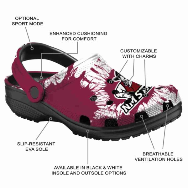 new mexico state aggies splatter graphics clog new arrival