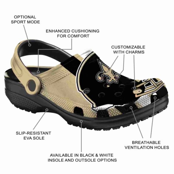 new orleans saints helmet stripes crocs new arrival
