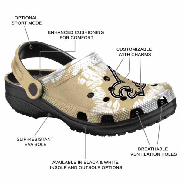 new orleans saints splatter graphics crocs new arrival
