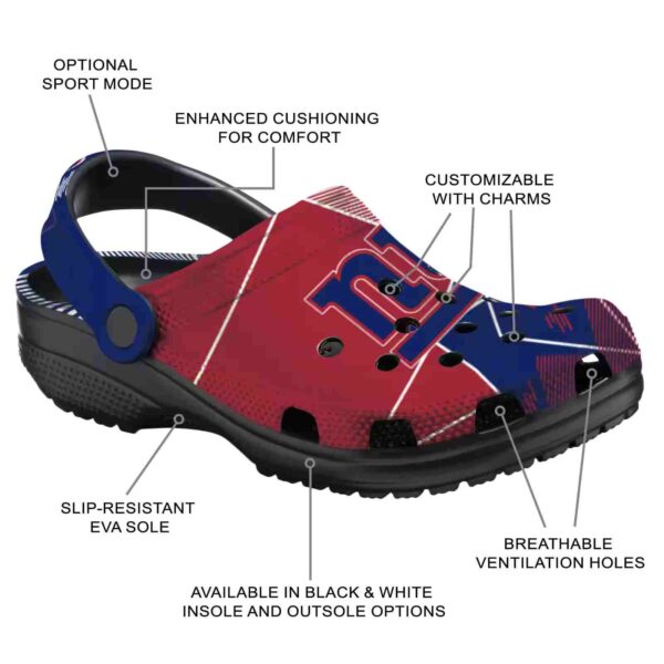 new york giants geometric background crocs new arrival