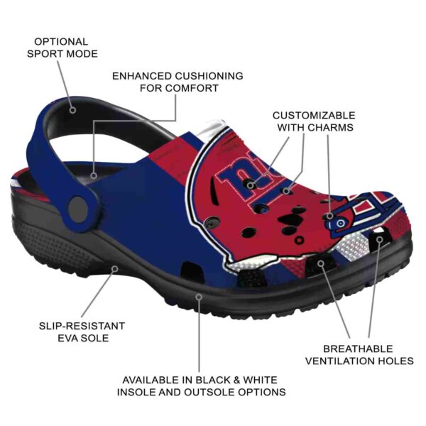 new york giants helmet stripes crocs new arrival