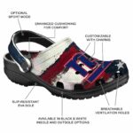 New York Giants Patriotic Stripes Crocs Fashion forward