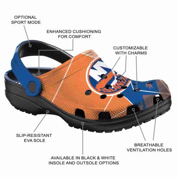 new york islanders geometric background clog new arrival