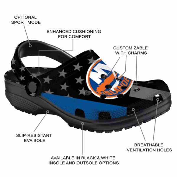 new york islanders stellar stripes theme clog new arrival