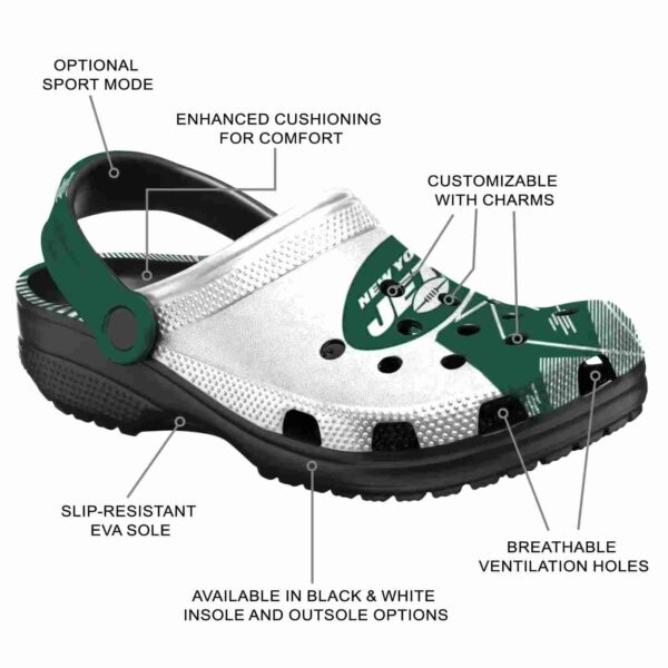 new york jets geometric background crocs new arrival