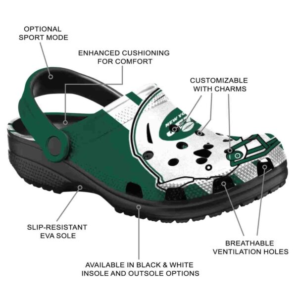 new york jets helmet stripes crocs new arrival