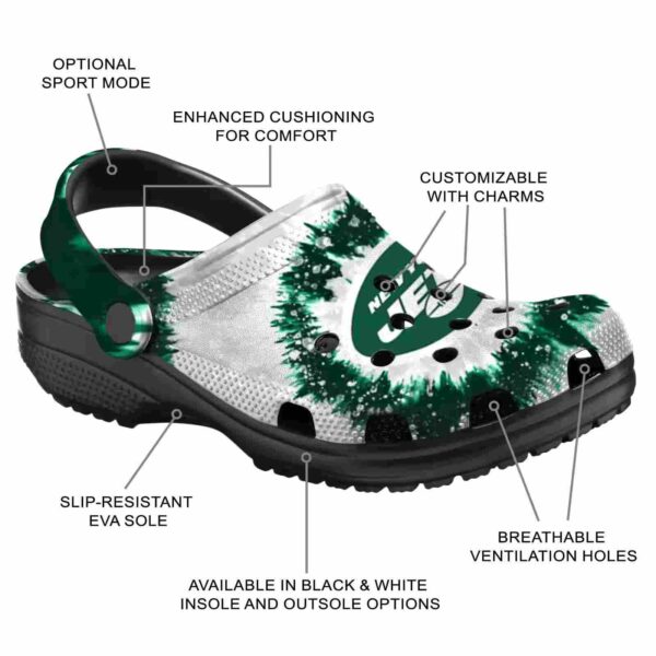 new york jets radiant burst effect crocs new arrival