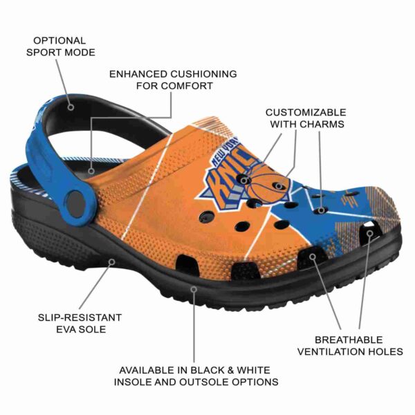 new york knicks geometric background crocs new arrival