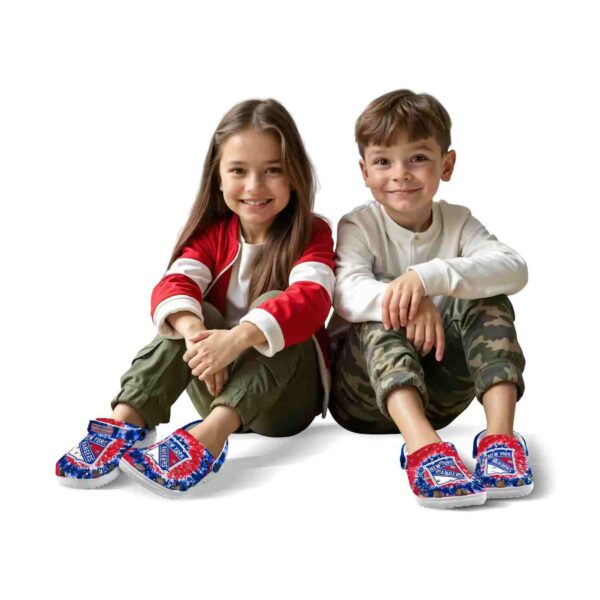 new york rangers radiant burst effect clog fashion forward