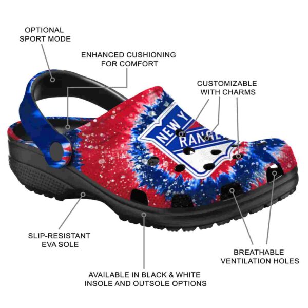 new york rangers radiant burst effect clog new arrival