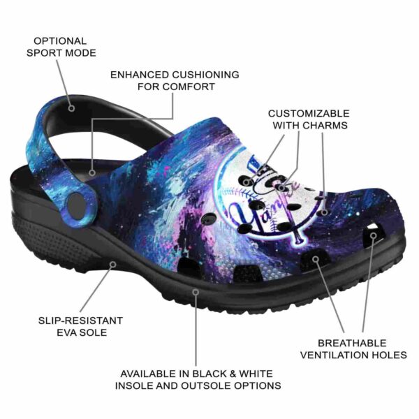 new york yankees galaxy swirl crocs new arrival