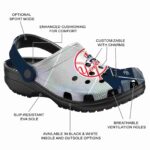 New York Yankees Geometric Background Crocs Best selling